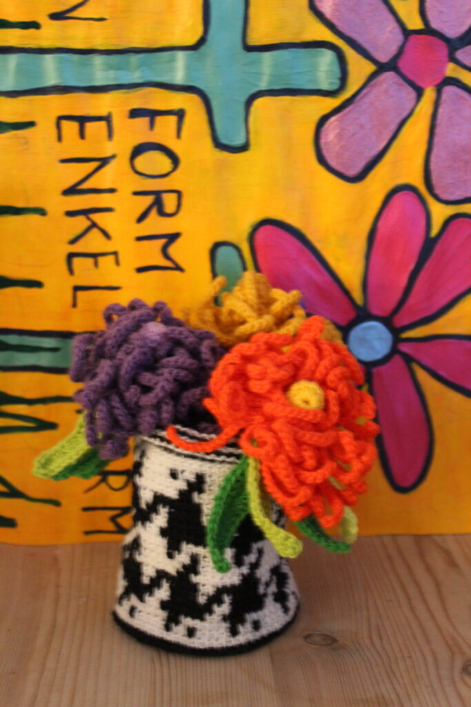 hæklede blomster