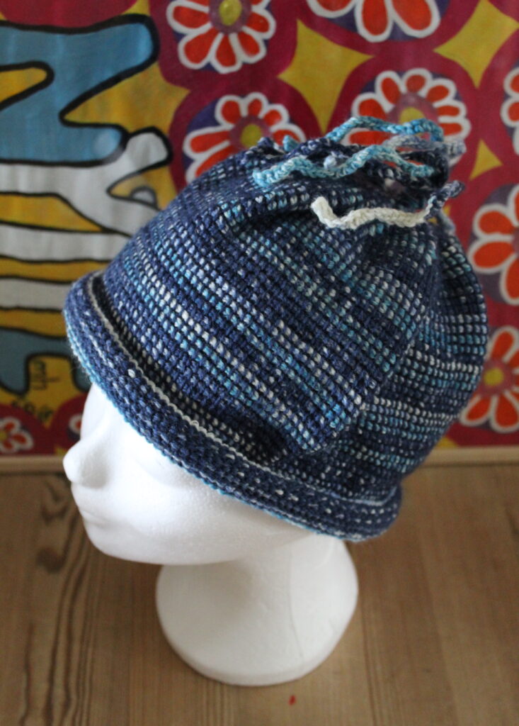 crochet rasta-cap - blue