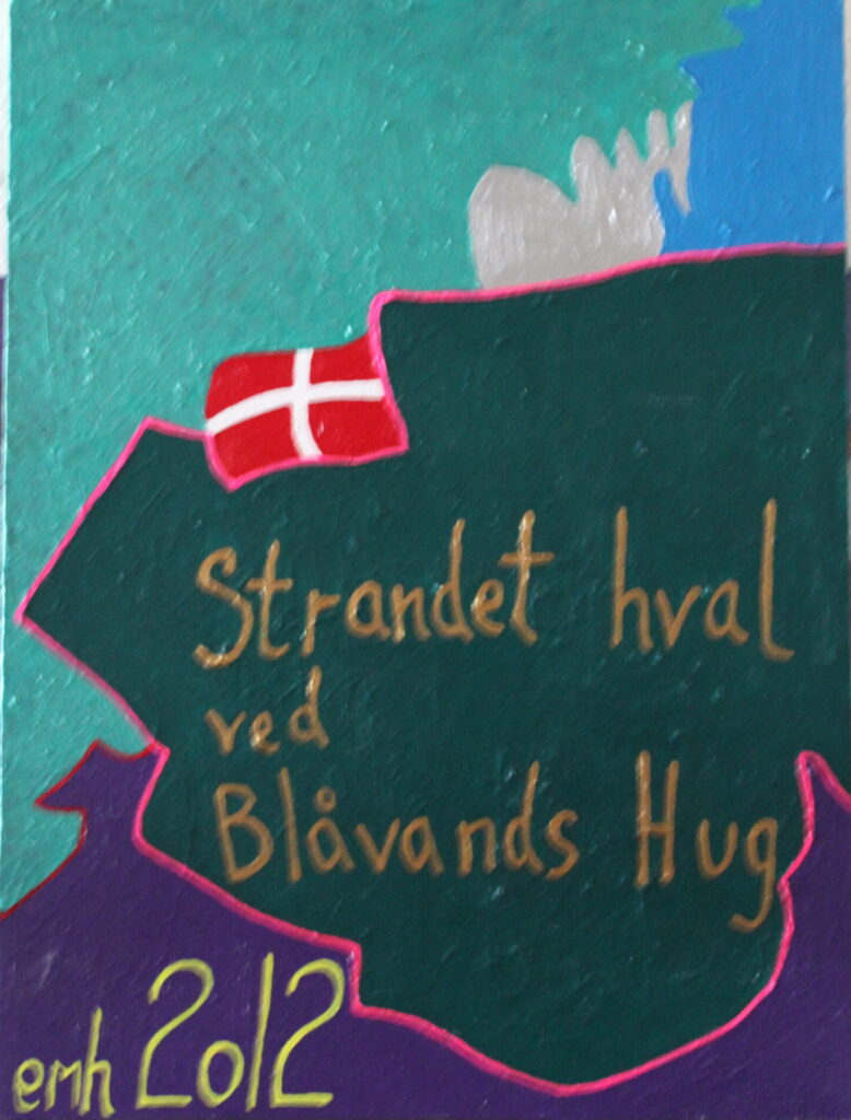 painting - 2012 - strandet hval