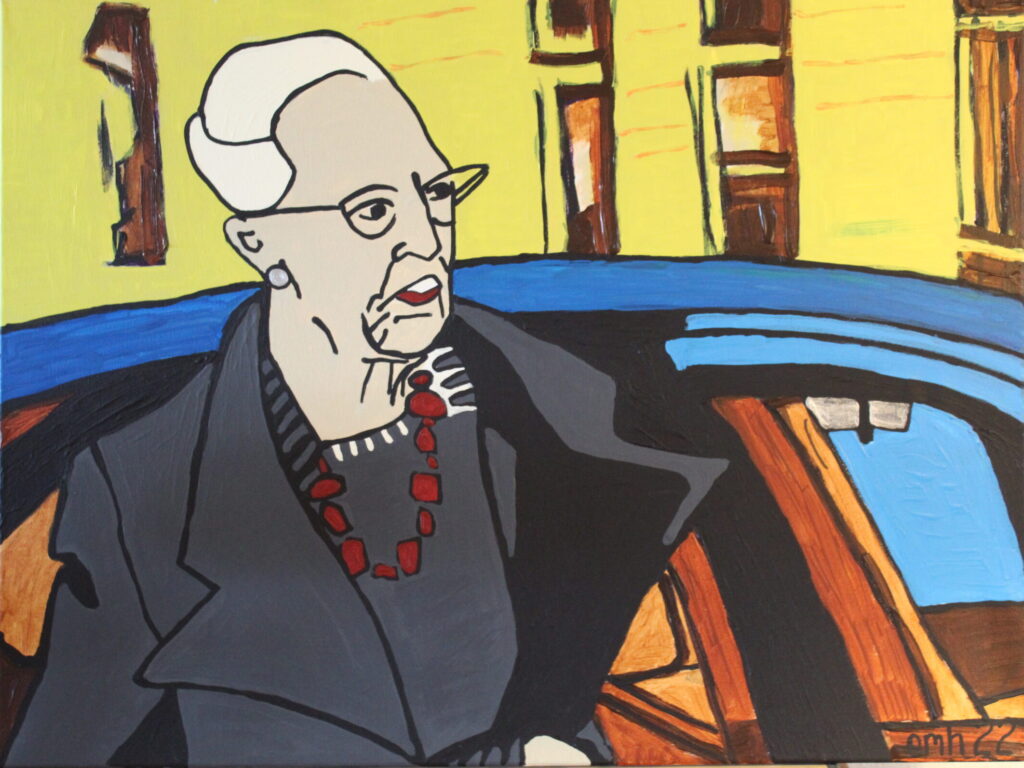 maleri 2022 - dronning margrethe