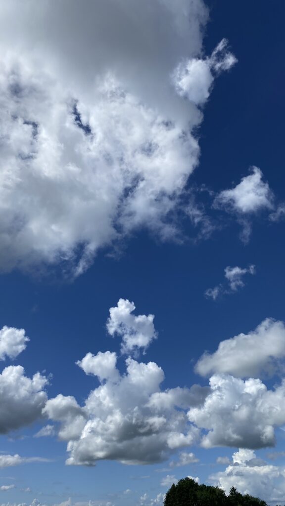 Junihimmel sommer